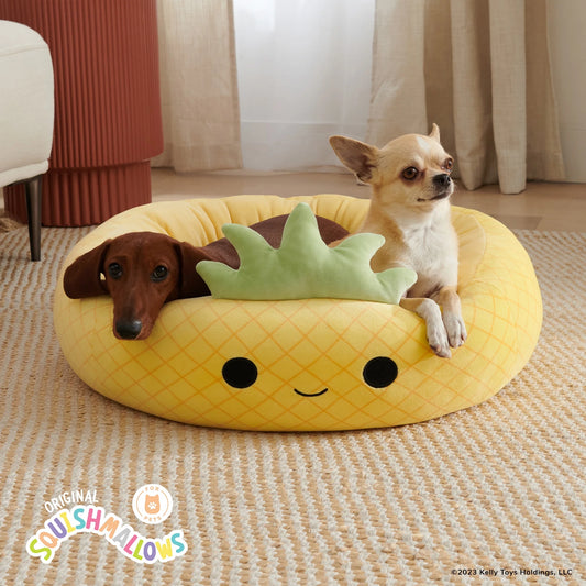 20 Inch Pineapple Pet Bed - Small Ultrasoft Official  Plush Pet Bed